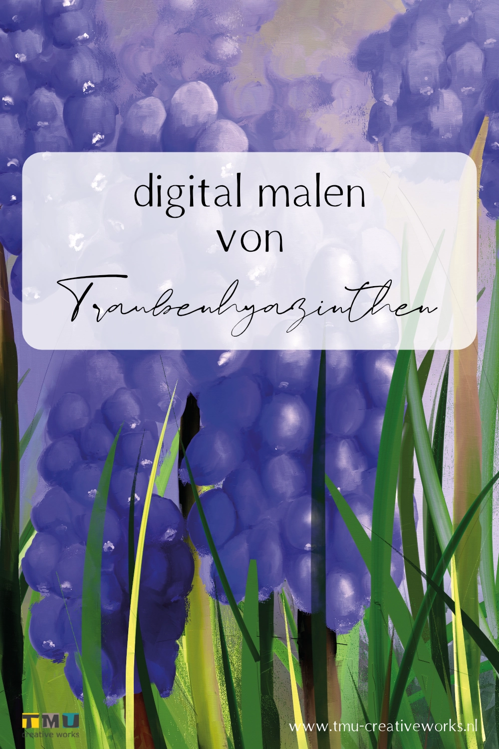 Traubenhyazinthen digital malen