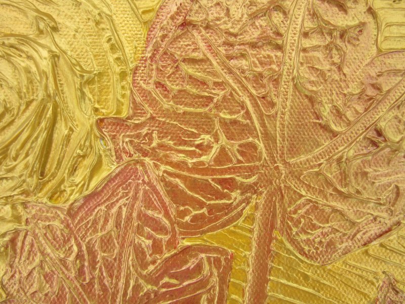 Textured mixed media art of a landscape in the golden summer sun 2