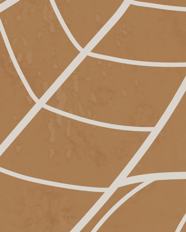 Minimalist line art of a branch with leaves in earth colors 1