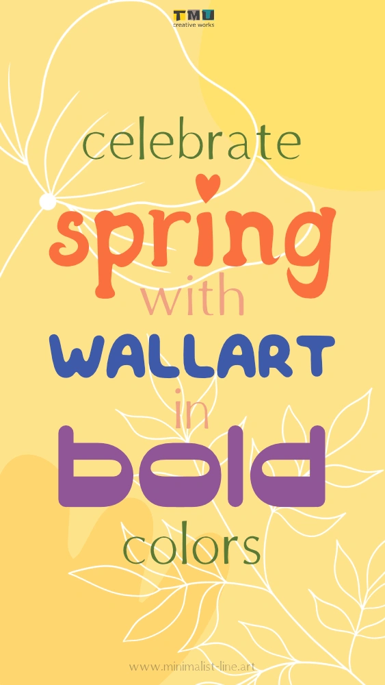 Celebrate spring with wall art in bold colors
