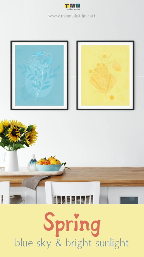 Celebrate spring with wall art in bold colors