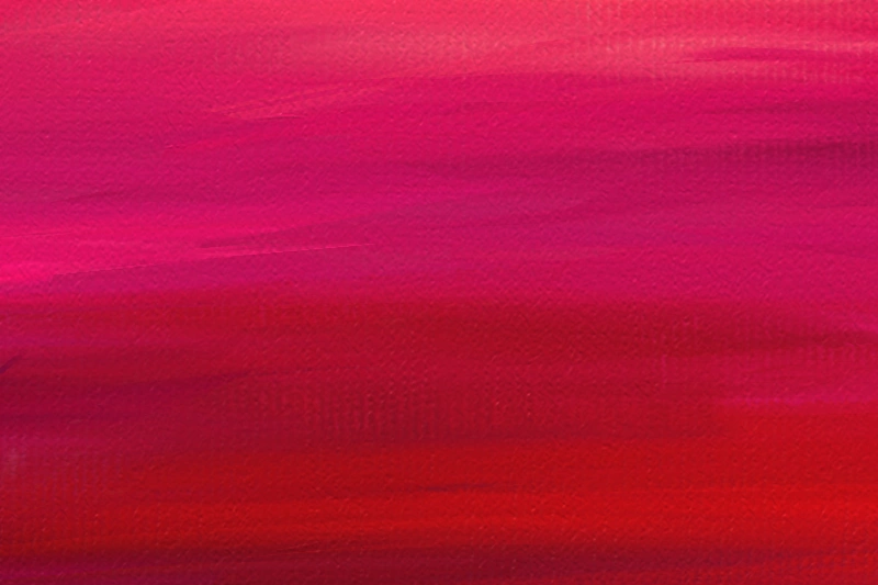 Digital acrylic painting of a landscape with a pink and red sky detail 2