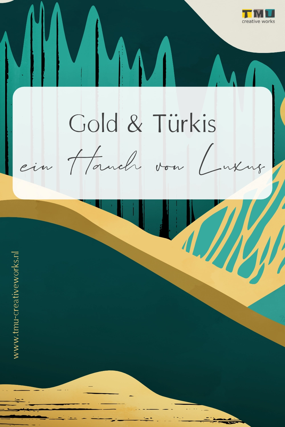 Gold und Türkis: ein Hauch von Luxus