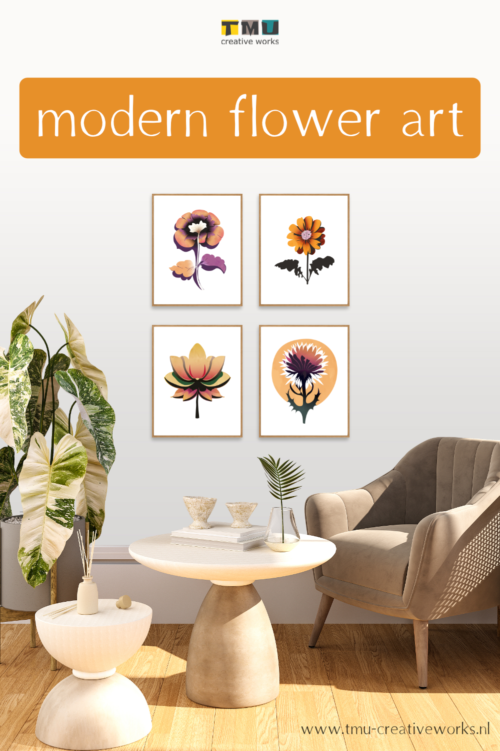 Modern flower art