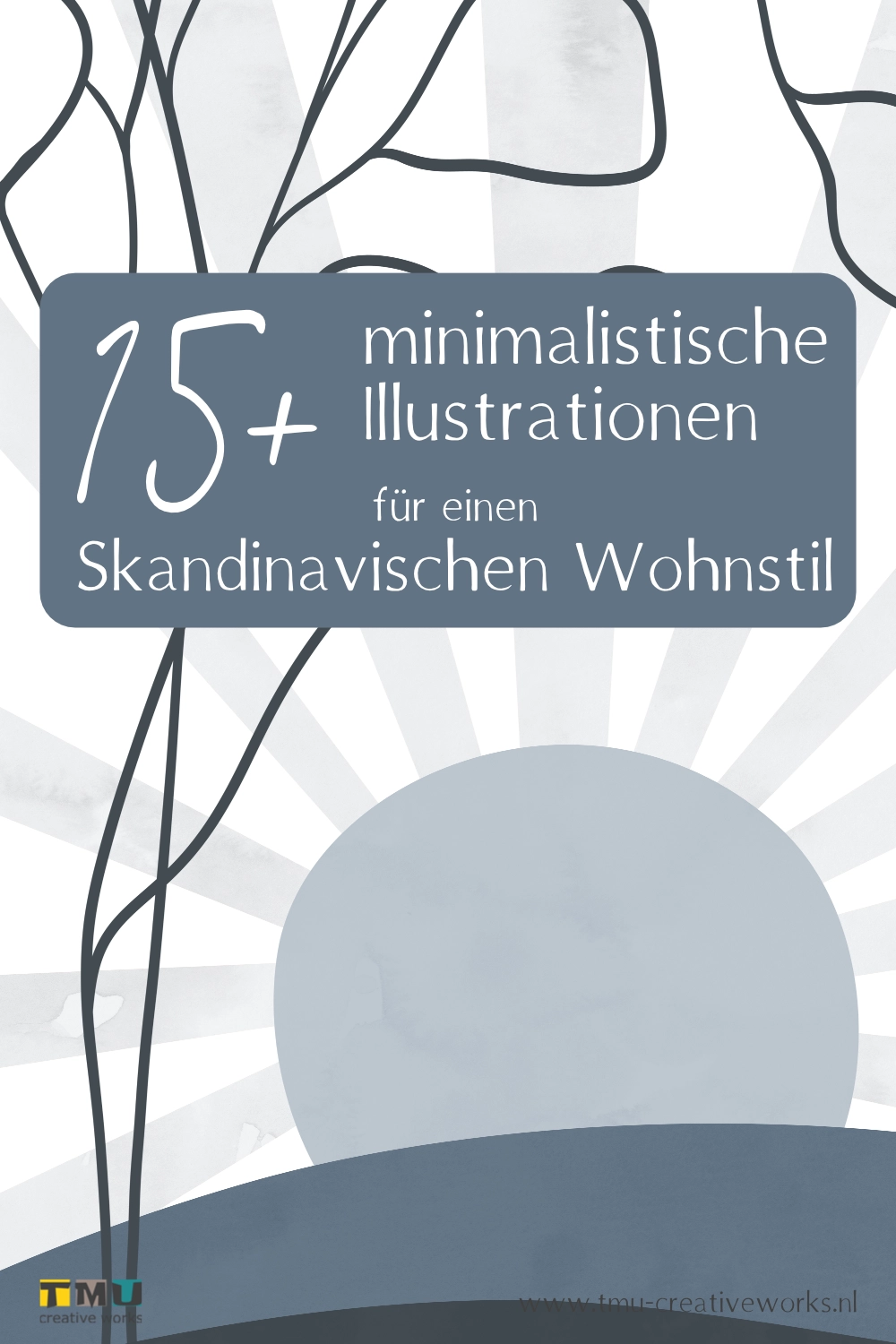 15+ minimalistische Illustrationen für einen Skandinavischen Wohnstil