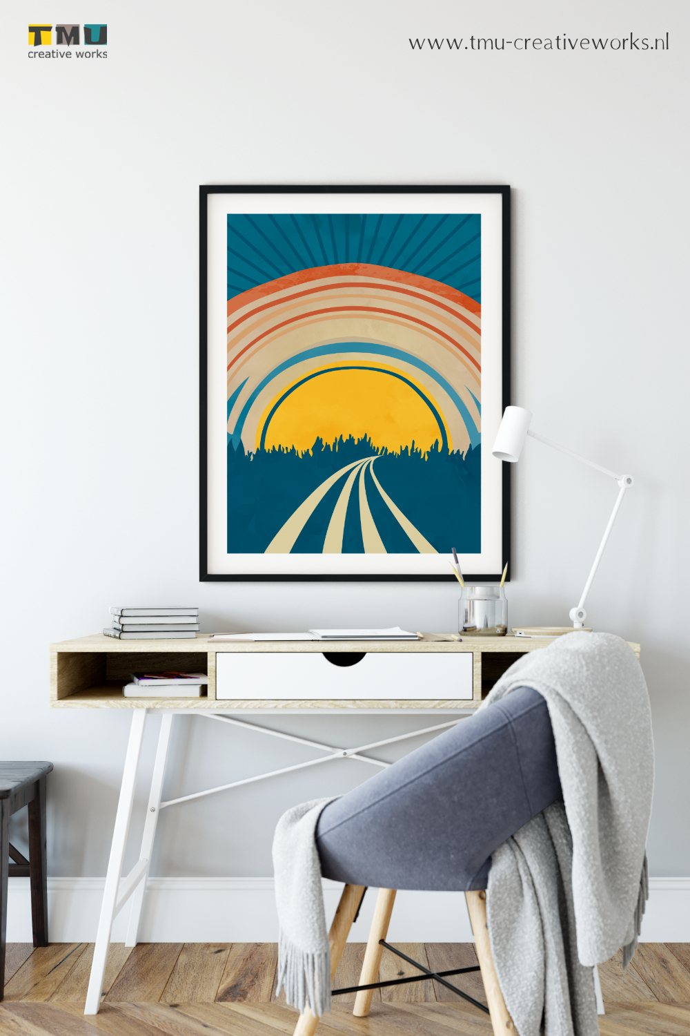 Abstract landscapes with retro vibes 2
